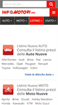 Mobile Screenshot of listino.infomotori.com